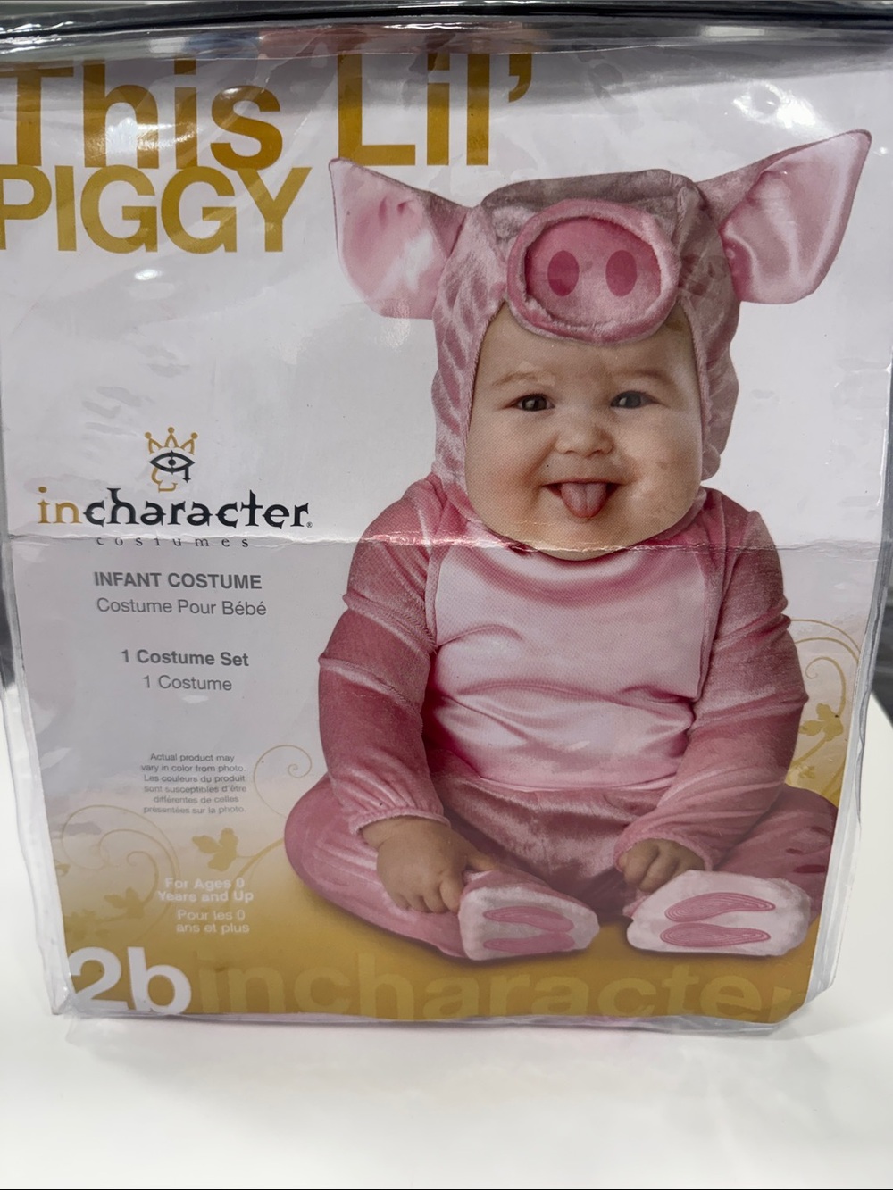 🐷 This Lil’ Piggy Infant Halloween Costume | 6–12M | Pink | inCharacter Costume